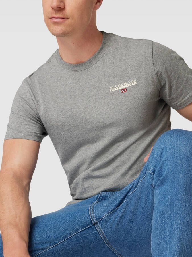 Napapijri T-shirt met logoprint model 'ICE'