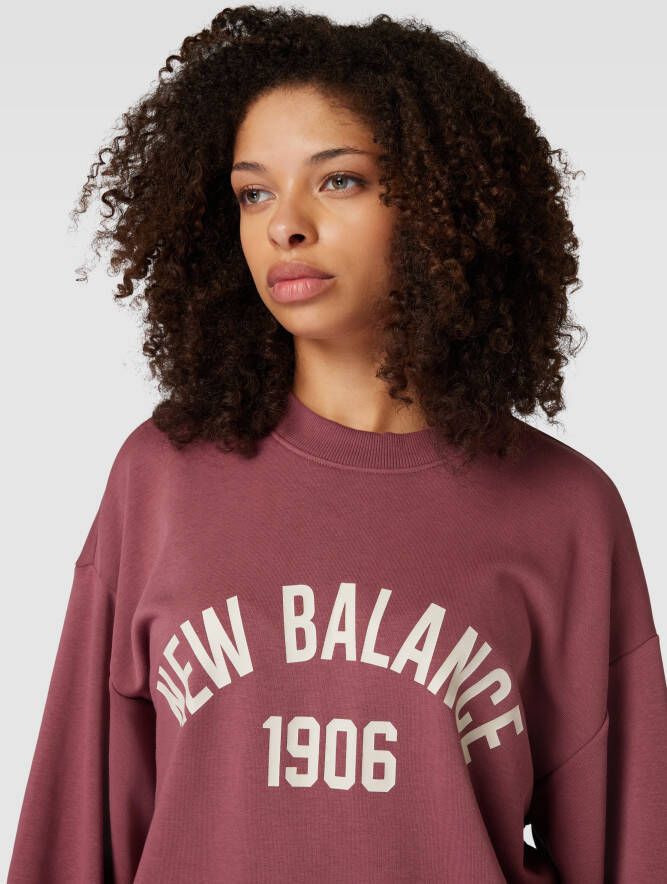 New Balance Sweatshirt met labelprint