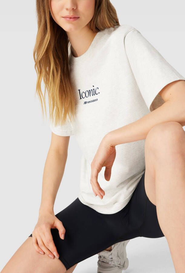 New Balance T-shirt met ronde hals model 'Athletics' - Foto 2