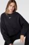 Nike Sportswear Phoenix Fleece extra oversized sweatshirt met ronde hals voor dames Zwart - Thumbnail 5