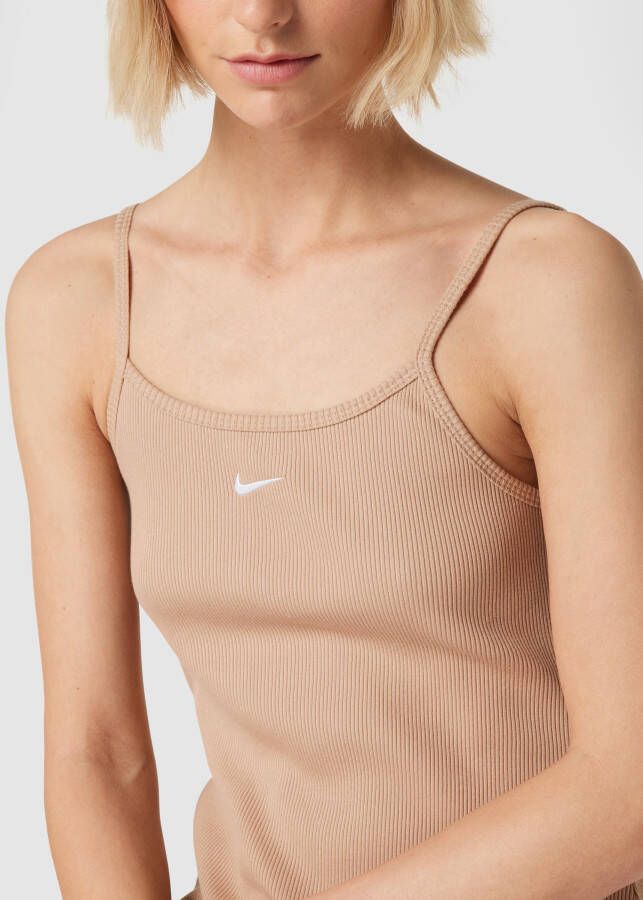 Nike Mouwloze mini-jurk in riblook
