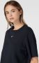Nike Sportswear Essential T-shirt voor dames Zwart - Thumbnail 6
