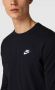 Nike Sportswear Club T-shirt met lange mouwen voor heren Zwart - Thumbnail 7