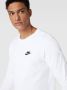 Nike Sportswear Club T-shirt met lange mouwen voor heren Wit - Thumbnail 4