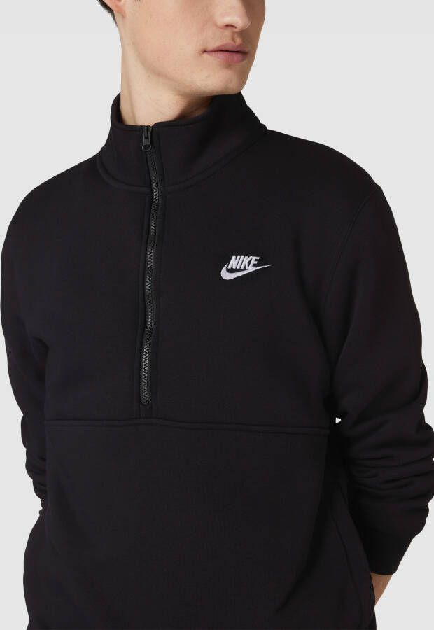 Nike Sweatshirt met korte ritssluiting model 'CLUB'