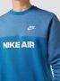 Nike Crewneck Sweatshirt Air Brushed-back Blauw Blue Heren - Thumbnail 2