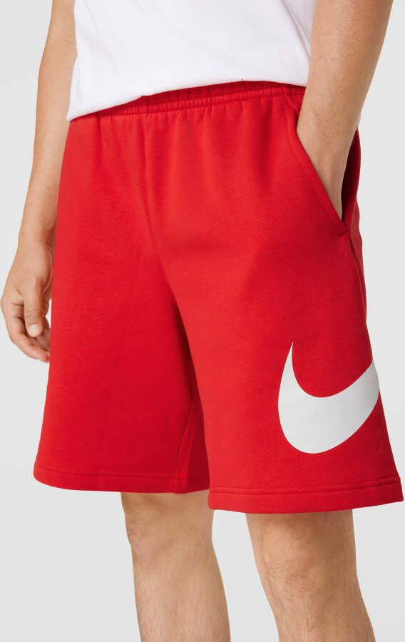 Nike Sweatshorts met logoprint model 'CLUB SHORT'