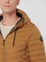 No Excess Jacket short fit hooded padded dark fudge Bruin Heren - Thumbnail 3
