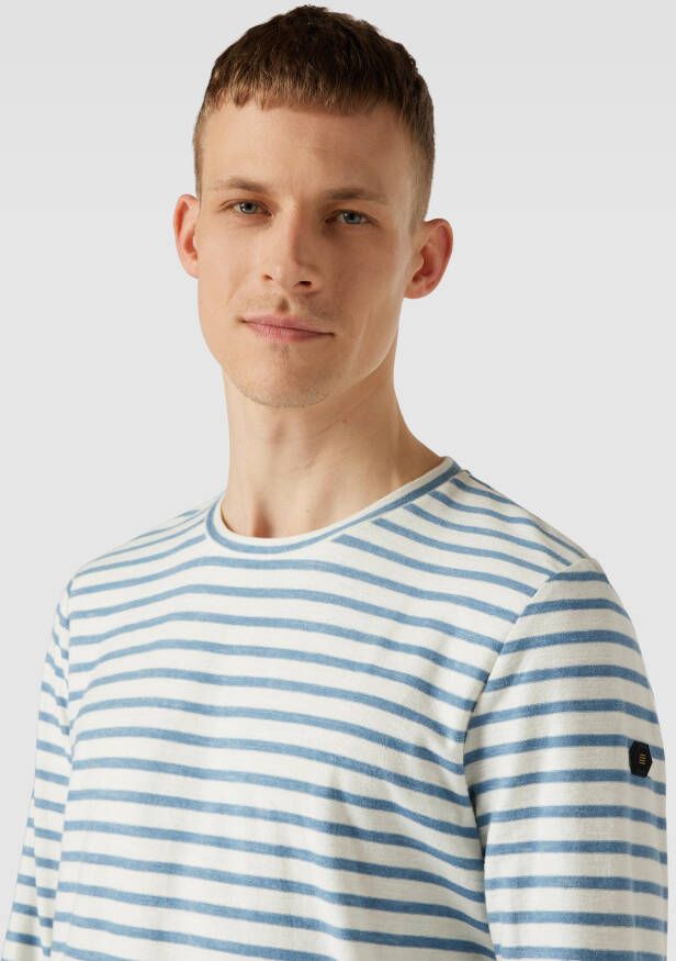 NO EXCESS Shirt met lange mouwen met streepmotief