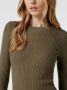 Noisy May Gebreide jurk met geribde ronde hals model 'NMSHIP' - Thumbnail 2