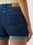 NOISY MAY high waist slim fit korte broek NMBE KATY medium blue - Thumbnail 2
