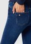 NOISY MAY high waist skinny jeans NMCALLIE met biologisch katoen donkerblauw - Thumbnail 4