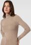 Object Beige Coltrui Thess L s Rollneck Knit Pullover Noos - Thumbnail 8