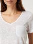 Object Witte T-shirt Objetessi Slub S s V-neck Noos - Thumbnail 7