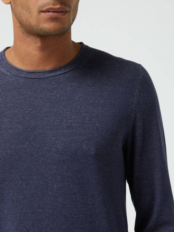 OLYMP Level Five Body fit pullover van katoen
