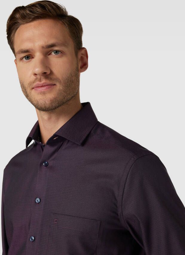 Olymp Modern fit zakelijk overhemd met borstzak model 'Global' - Foto 2
