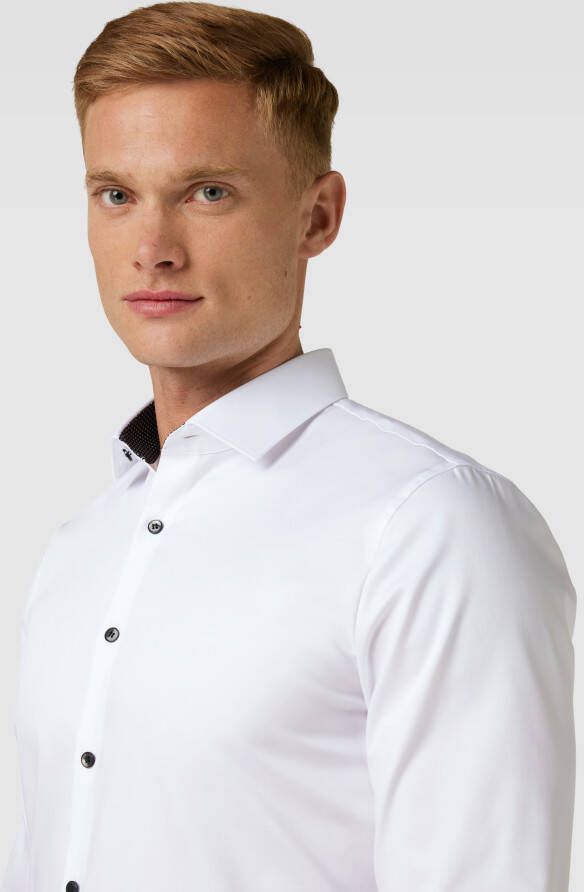 OLYMP No. Six Super slim fit zakelijk overhemd met kentkraag