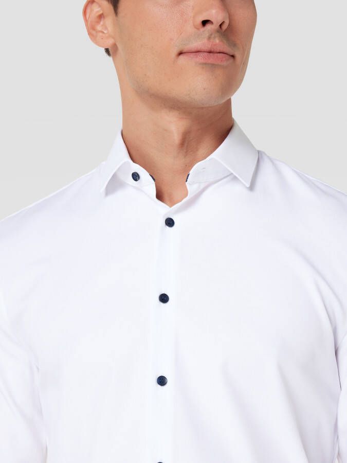 Olymp No6 Super Slim Fit Super slim zakelijk overhemd met new-kentkraag - Foto 2