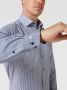 Olymp business overhemd normale fit donkerblauw gestreept katoen - Thumbnail 3