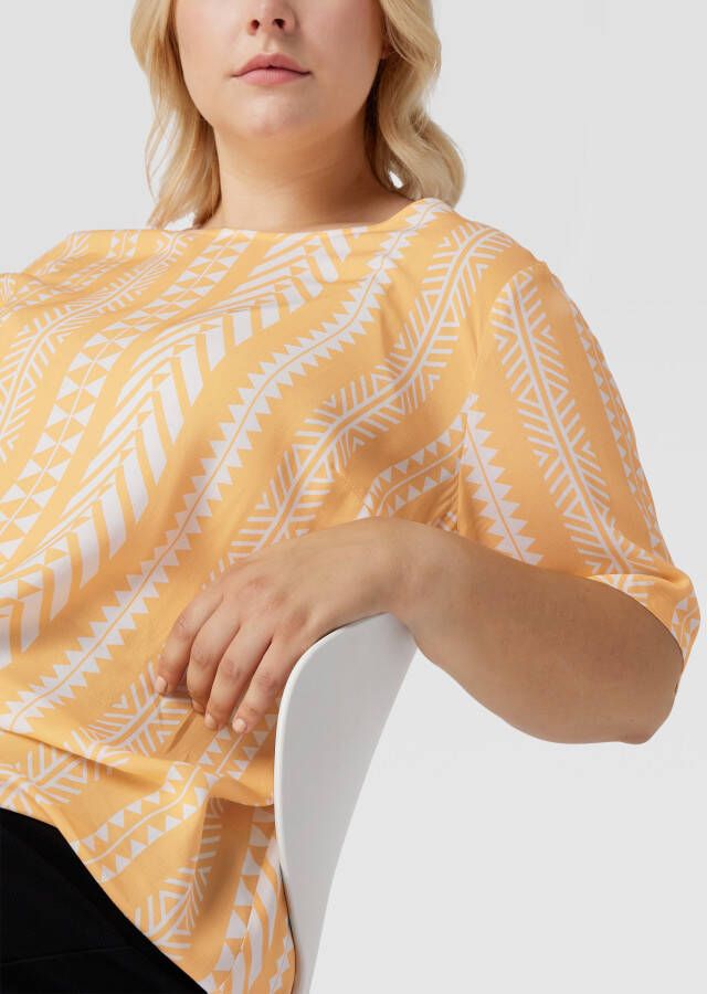 ONLY CARMAKOMA PLUS SIZE blouse met all-over motief - Foto 2
