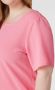 ONLY CARMAKOMA PLUS SIZE blouseshirt met geribde ronde hals - Thumbnail 5