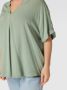 ONLY CARMAKOMA PLUS SIZE blouseshirt met V-hals model 'CARMIO' - Thumbnail 3