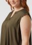 ONLY CARMAKOMA jurk CARMUMI SL KNEE DRESS WVN groen - Thumbnail 2
