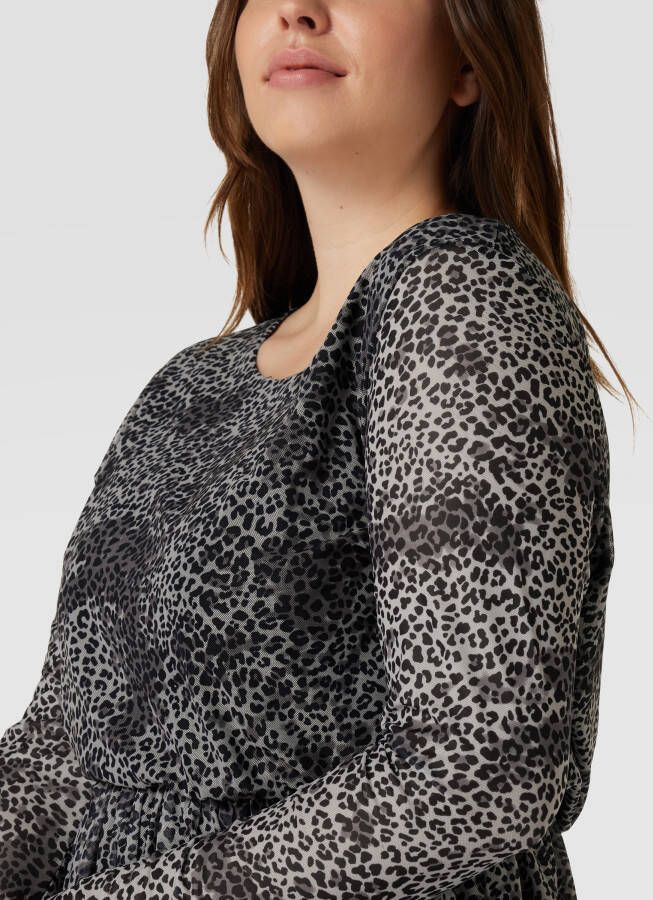 ONLY CARMAKOMA PLUS SIZE midi-jurk met all-over motief - Foto 2
