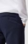 ONLY & SONS tapered fit broek met krijtstreep ONSMARK donkerblauw - Thumbnail 6