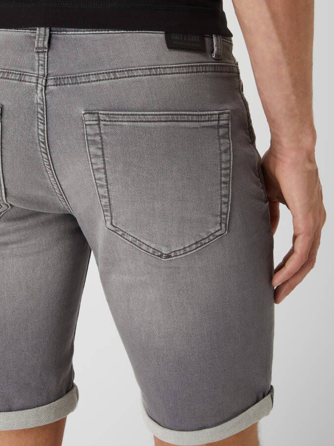 Only & Sons Korte regular fit jeans met stretch model 'Ply'