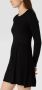 ONLY fijngebreide A-lijn jurk ONLALMA met plooien zwart - Thumbnail 7