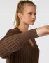 Only Gebreide jurk met V-hals model 'NEW TESSA' - Thumbnail 4