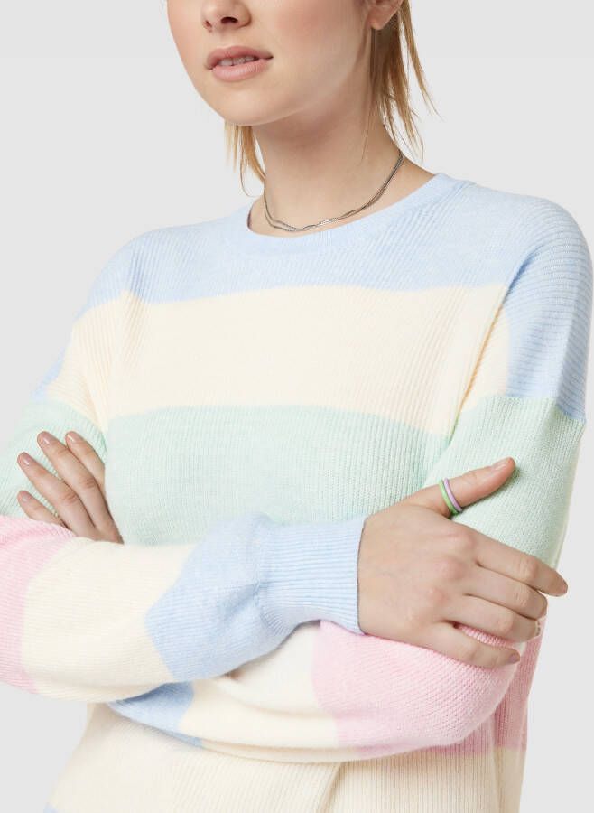 Only Gebreide pullover in colour-blocking-design model 'ATIA'