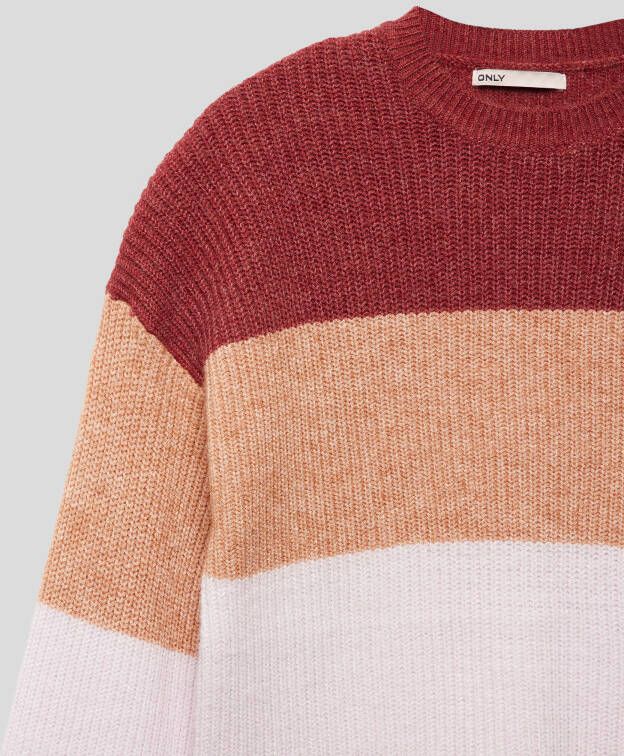 Only Gebreide pullover in colour-blocking-design model 'KONSANDY'