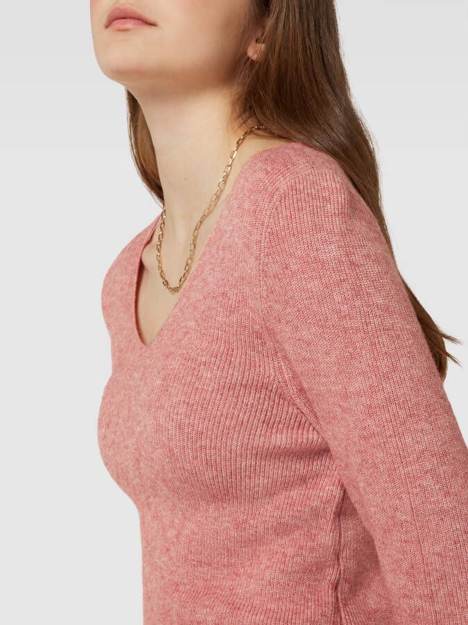 Only Gebreide pullover met V-hals