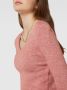 Only Gebreide pullover met V-hals model 'ONLATA' - Thumbnail 4