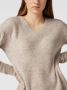 Only Onlcamilla V-Hals L S Pullover Knt: Pumice Stone MELANGE | Freewear Print Beige Dames - Thumbnail 7