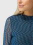 ONLY semi-transparante mesh jurk ONLNELLIE met all over print blauw - Thumbnail 3
