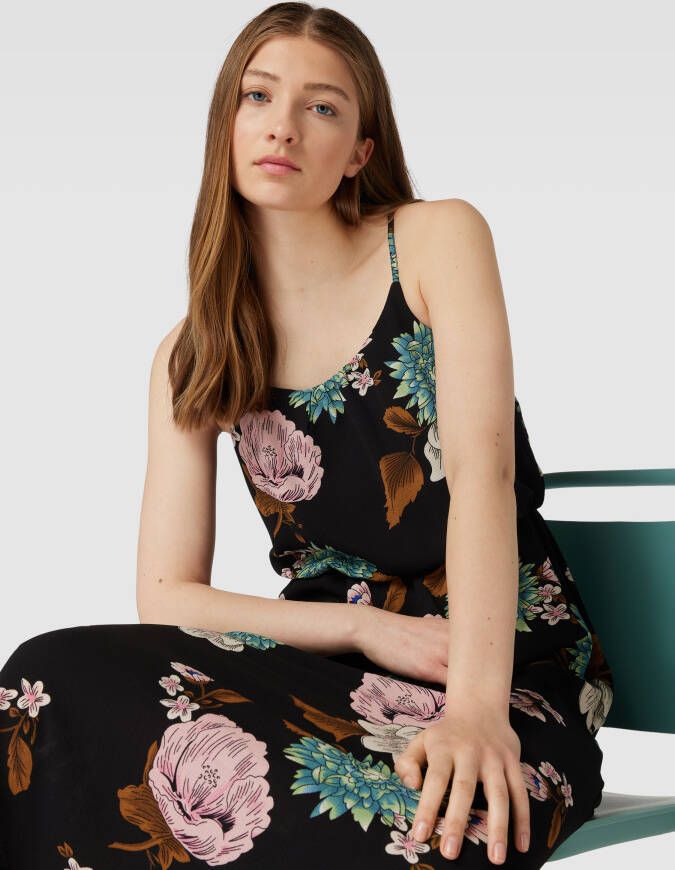 Only Midi-jurk met all-over bloemenmotief model 'WINNER'