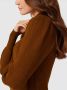ONLY ribgebreide jurk ONLKATIA met plooien bruin - Thumbnail 5