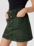 Only Corduroy rok in A-lijn met doorknoopsluiting model 'AMAZING' - Thumbnail 2