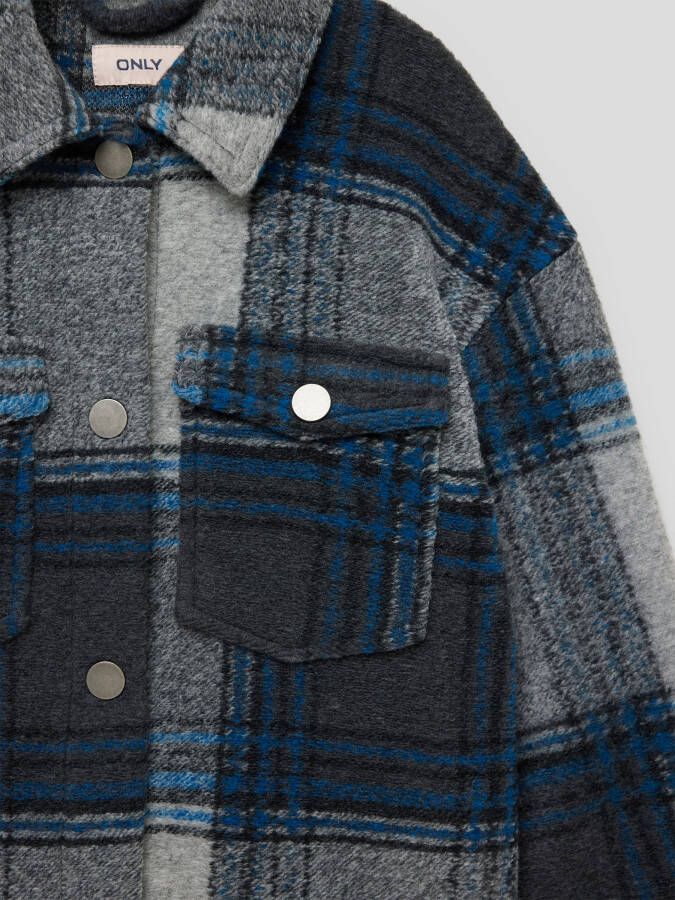Only Overhemdjack met tartanruit model 'KONANDREA' voor kinderen