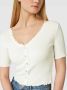 Only Shirt met korte mouwen ONLLAILA S S BUTTON TOP JRS - Thumbnail 2