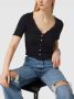 Only Shirt met korte mouwen ONLLAILA S S BUTTON TOP JRS - Thumbnail 2