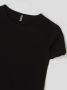 Only KIDS GIRL T-shirt KONNELLA met ruches zwart Meisjes Polyester Ronde hals 158 164 - Thumbnail 2