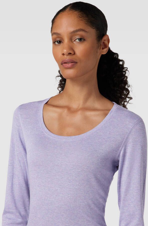 Opus Shirt met lange mouwen en ronde hals model 'Sorana'