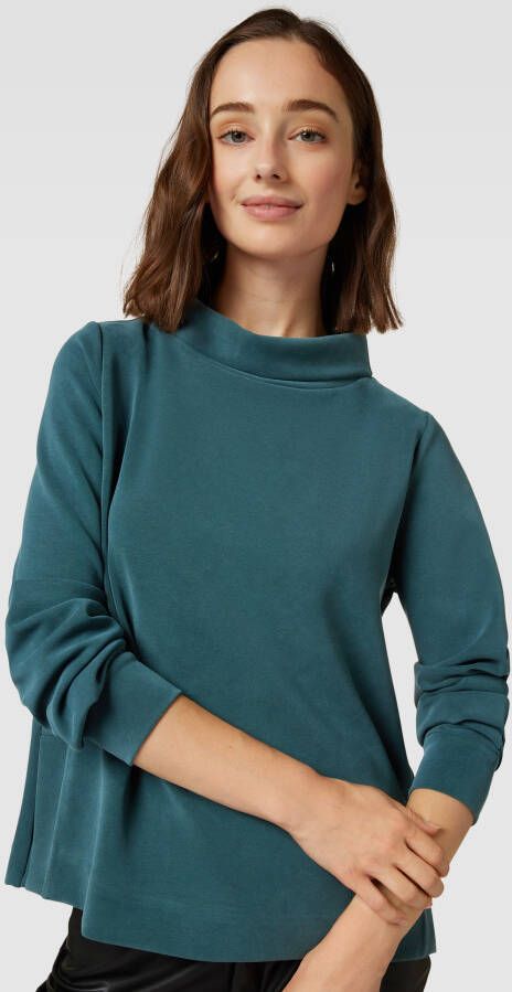 Opus Sweatshirt met opstaande kraag model 'Getsomi'
