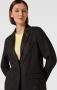 Part Two Zwarte blazer jas met lange mouwen en klassieke kraag Black Dames - Thumbnail 2
