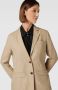 Part Two Delicate Linnen Blazer met Relaxte Pasvorm Beige Dames - Thumbnail 2