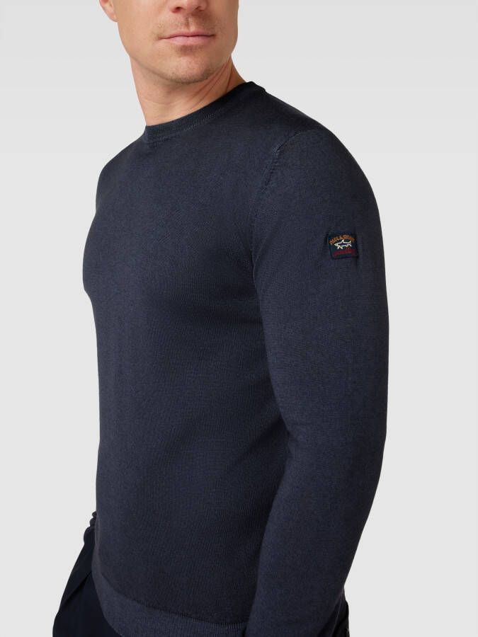 PAUL & SHARK Gebreide pullover van scheerwol met ronde hals